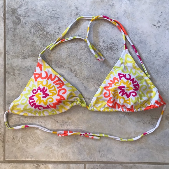 Robin Ruth Bikini Swim Top Punta Cana Tie Back Triangle - Picture 9 of 16